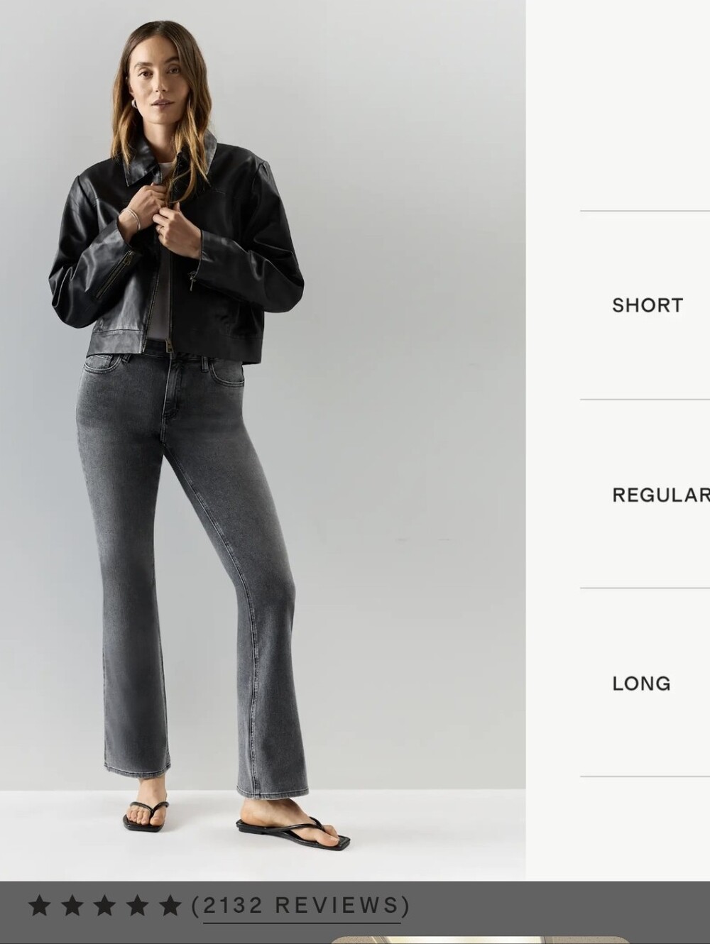 Quince Women's Flare Jeans in Washed Black-Grey